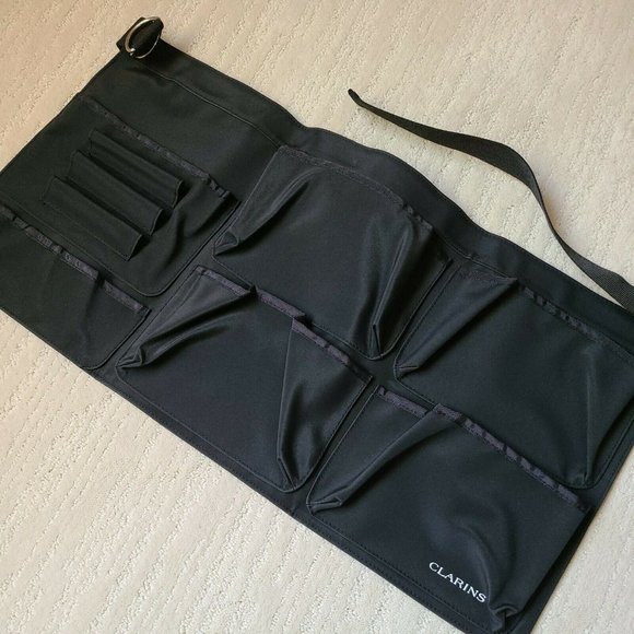 Clarins Professional Cosmetic Makeup Apron Brush Artist Belt Holder NEW - Picture 1 of 8